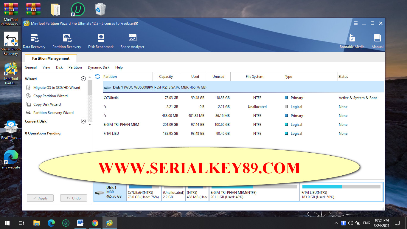 MiniTool Partition Wizard Pro / Free 12.8 free downloads