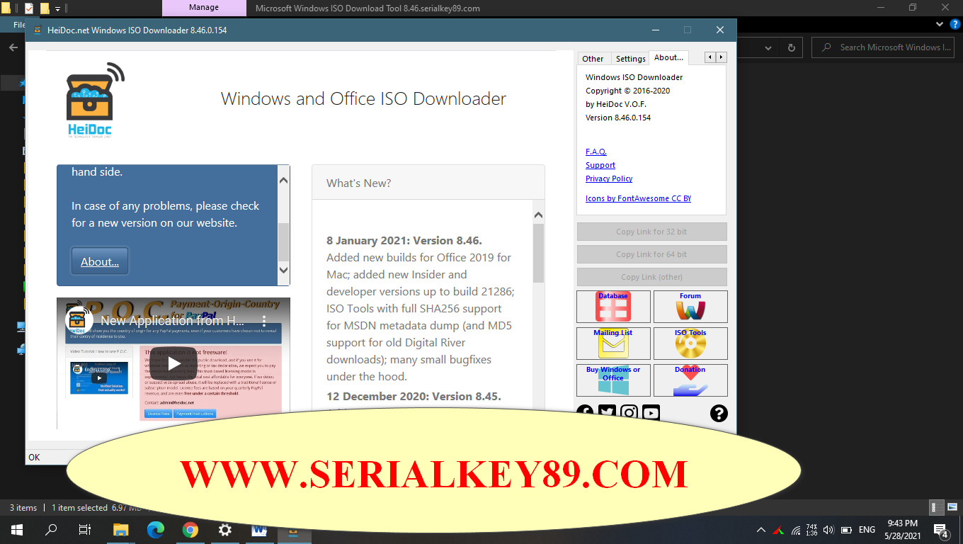 Microsoft Windows ISO Download Tool 8.46