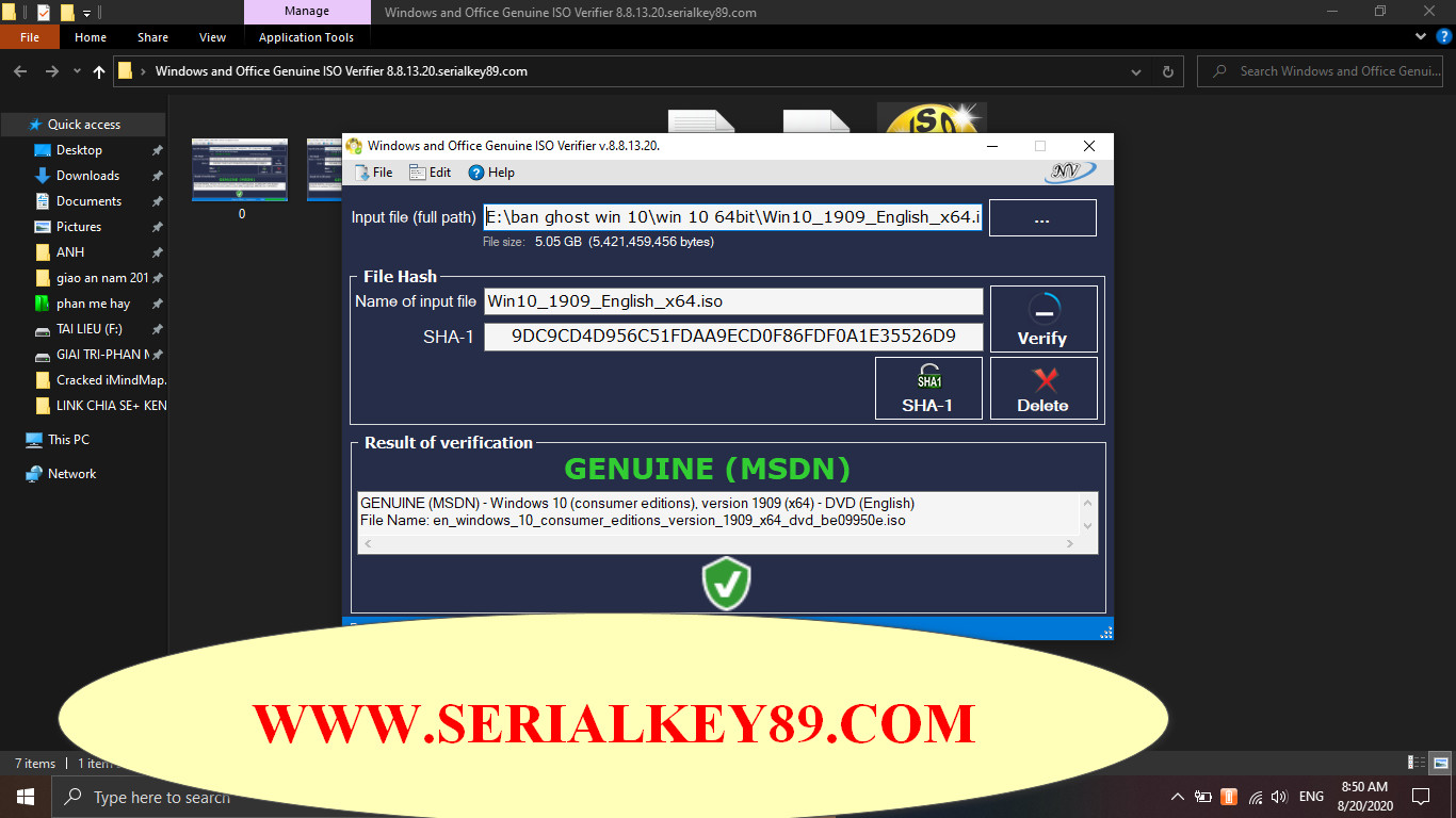 free Windows and Office Genuine ISO Verifier 11.12.45.23