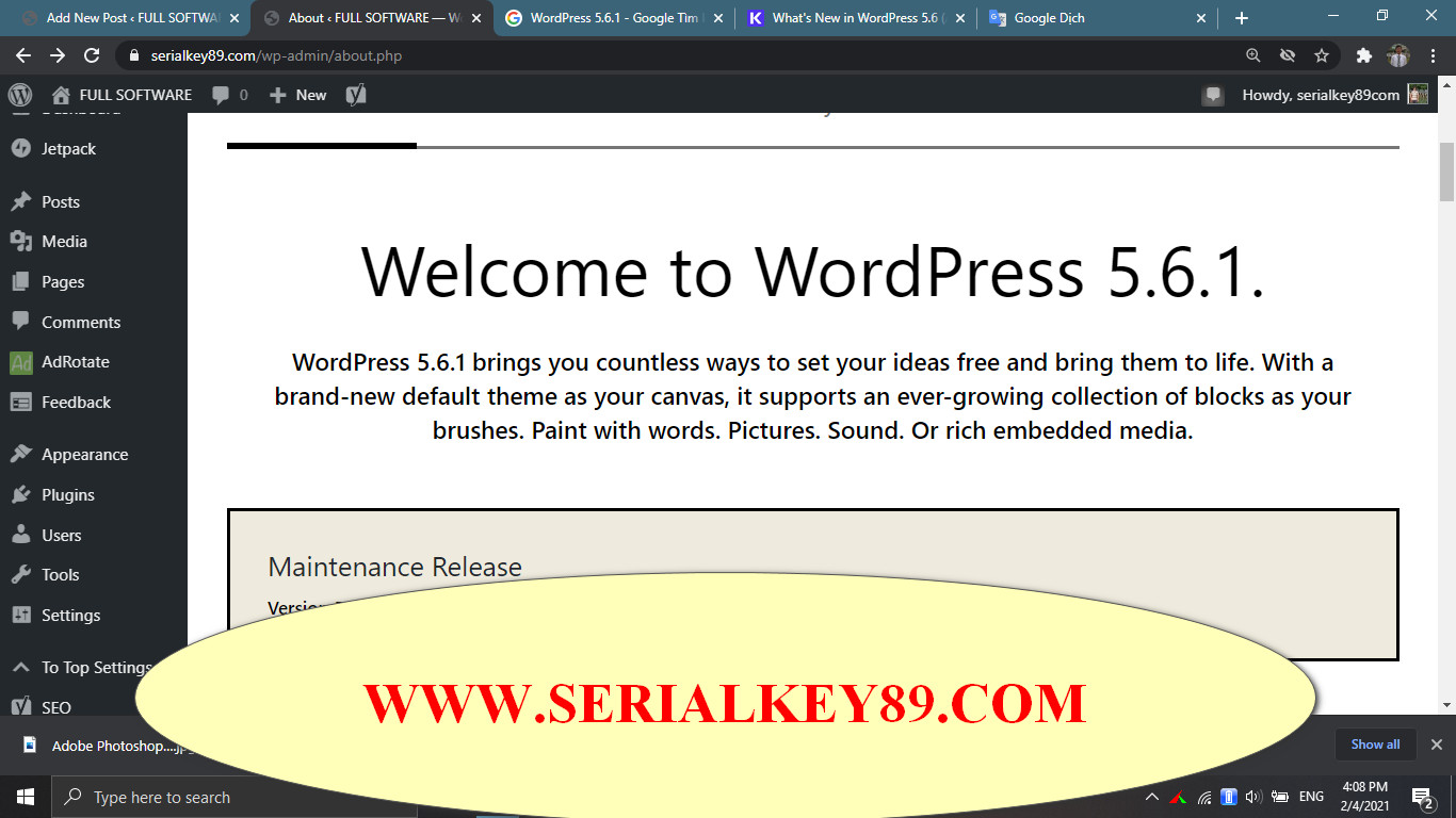 wordpress 5.6.1