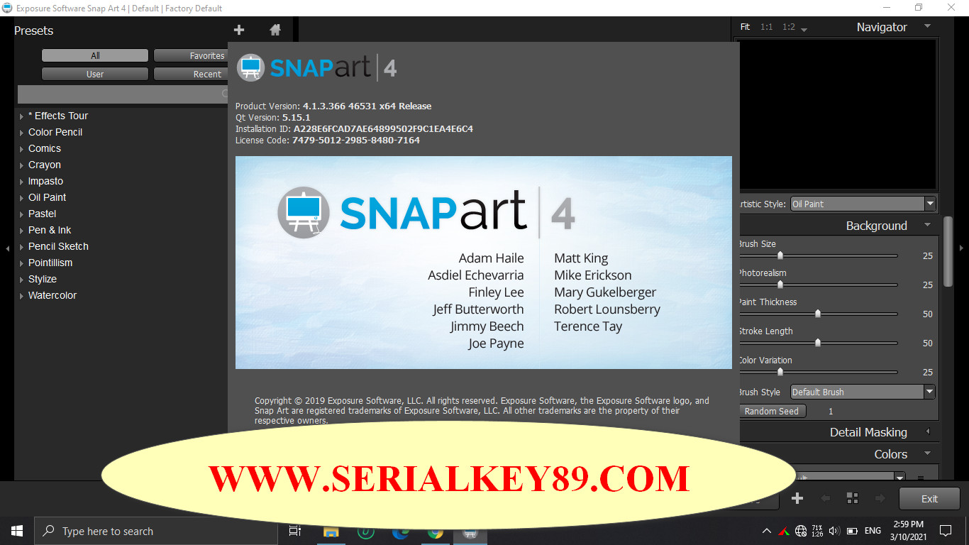 download exposure software snap art 4.1.3.397