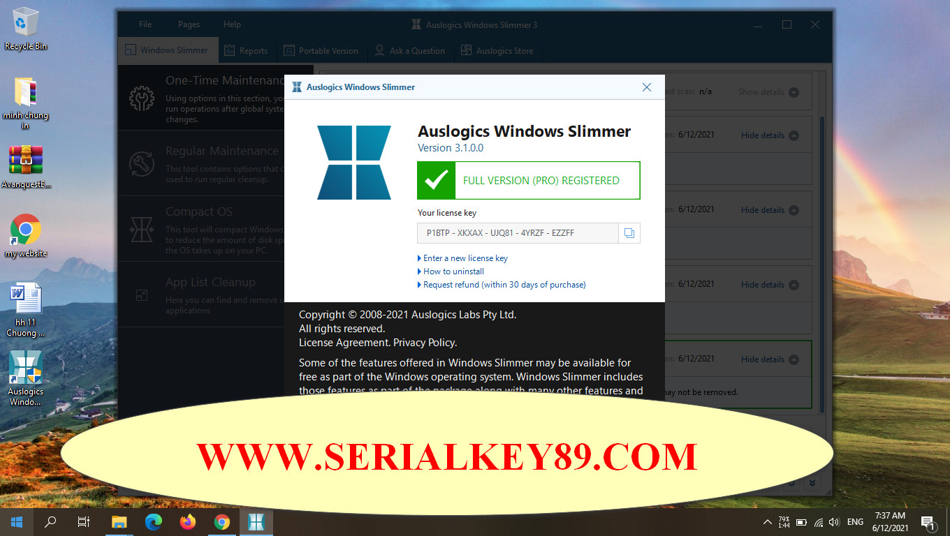 Auslogics Windows Slimmer Professional 3.1.0