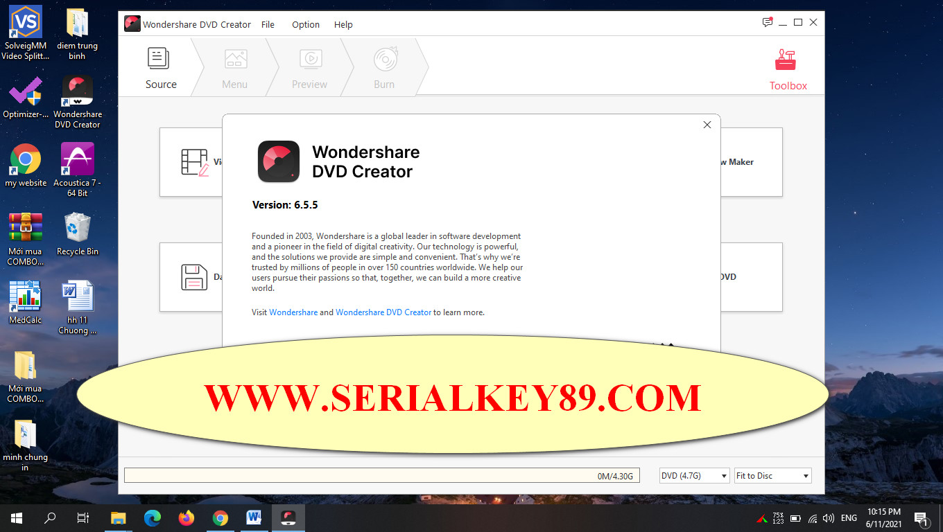 Wondershare DVD Creator 6.5.5.195