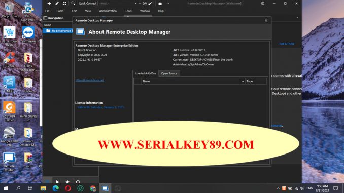 Remote Desktop Manager Enterprise 2021.1.44