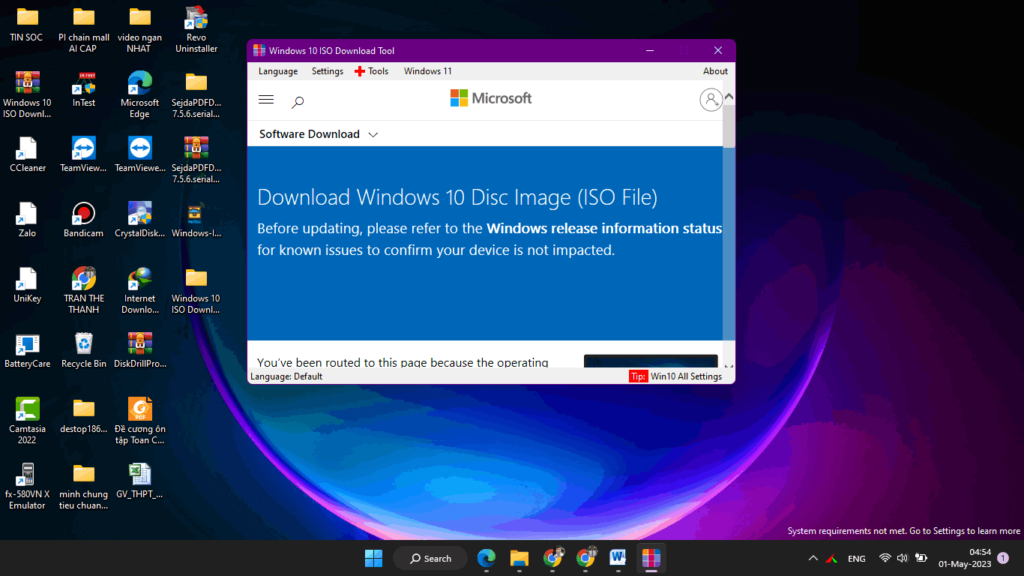 Windows 10 ISO Download Tool 1.2.1